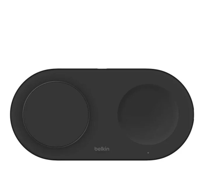 Ładowarka i akumulator BELKIN Ładowarka podwójna BoostCharge Pro Qi2 15W czarna WIZ021vfBK